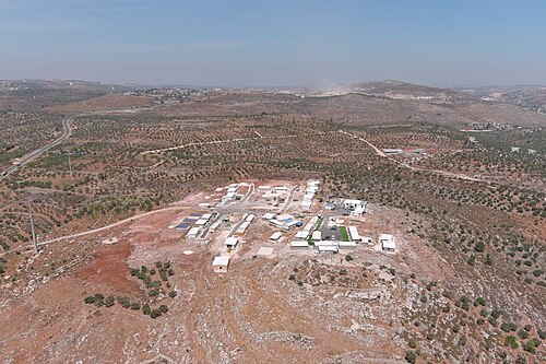מבט מהאוויר על היישוב אביתר שבשומרון